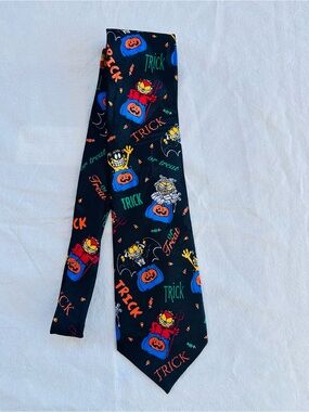 Halloween Tie Garfield the Cat Costume Vintage 90s